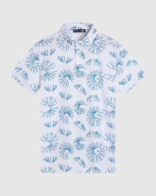 Polo Piqué con Estampado de Medusas