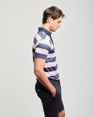 Polo Técnico Estampado de Rayas