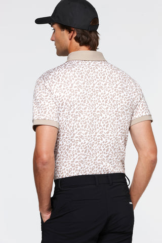 Polo Contraste Performance Ecru