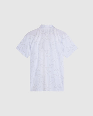 CB Print White Polo Shirt