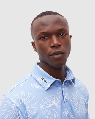 Polo Piqué con Estampado de Medusas