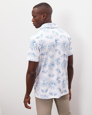 Polo Piqué con Estampado de Medusas