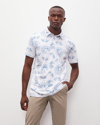 Polo Piqué con Estampado de Medusas